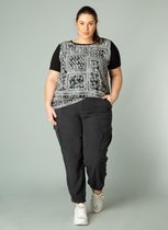 YESTA Harma Broek - Washed Black - maat 1(48)
