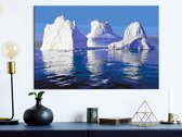 Doe-het-zelf op canvas schilderen - Iceberg-60x40