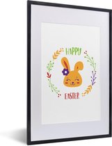 Citation De Pasen Happy Paques Avec Le Lapin De Paques 80x1 Cm Bol Com