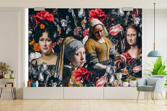 Papier peint - Papier peint photo - Collage - Maîtres anciens - Fleurs - Largeur 360 cm x Hauteur 240 cm