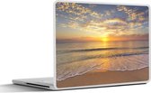 Laptop sticker - 11.6 inch - Strand - Zonsondergang - Zee - 30x21cm - Laptopstickers - Laptop skin - Cover