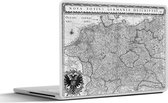 Laptop sticker - 10.1 inch - Kaart - Europa - Historisch - 25x18cm - Laptopstickers - Laptop skin - Cover