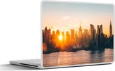 Laptop sticker - 11.6 inch - New York - Skyline - Zon - 30x21cm - Laptopstickers - Laptop skin - Cover