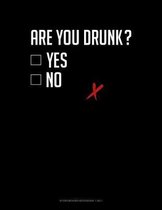 Are You Drunk? Yes No: Storyboard Notebook 1.85