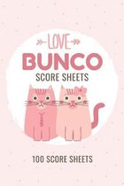 Love Bunco Score Sheets
