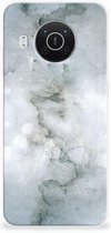 Silicone Back Cover Nokia X10 | X20 Telefoon Hoesje Painting Grey