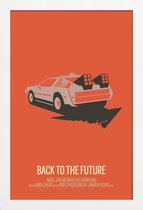 JUNIQE - Poster in houten lijst Back to the Future 2 - minimalistisch