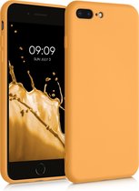 kwmobile telefoonhoesje voor Apple iPhone 7 Plus / iPhone 8 Plus - Hoesje voor smartphone - Back cover in goud-oranje