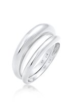 Elli PREMIUM Dames Ring Dames Ring Set Basic Chunky Trend Blogger in 925 Sterling Zilver