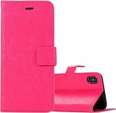 Portemonnee Book Case Hoesje Geschikt voor: iPhone XS - roze