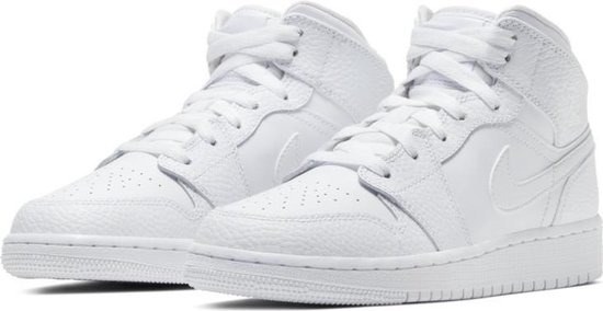 Nike Air Jordan 1 Mid (GS), White, 554725 130, EUR 38.5 | bol.com