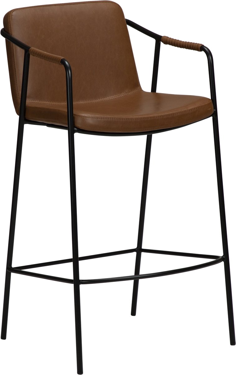 Danform Boto barstoel , counterstoel met armleuningen vintage bruin.