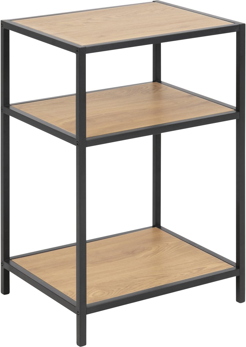 Sea nachtkastje met 2 planken, eiken.