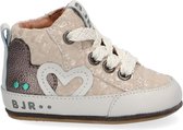 Bunnies JR 221520-403 Meisjes Babyschoentjes - Beige - Suède - Veters