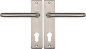 Starx Poignée de porte en acier inoxydable - Quincaillerie de Ferrures de porte - Écran de porte pour cylindre profilé (PC72) - Poignée de porte Coupé