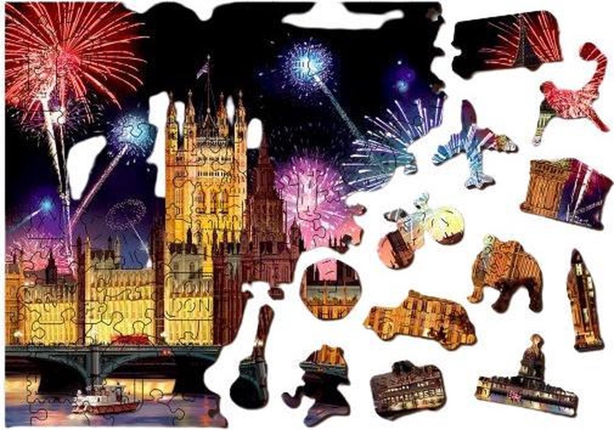 Wooden City Legpuzzel London By Night Hout 300 Stukjes