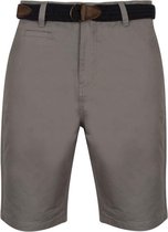 TOKYO LAUNDRY Chinoshort met gevlochten riem Grijs Heren