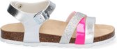 Braqeez Saar Spain Meisjes Sandalen - Zilver/Roze - Imitatieleer - Gesp