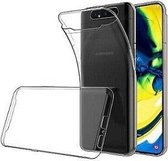 Samsung A80 Hoesje Siliconen Transparant Full Cover