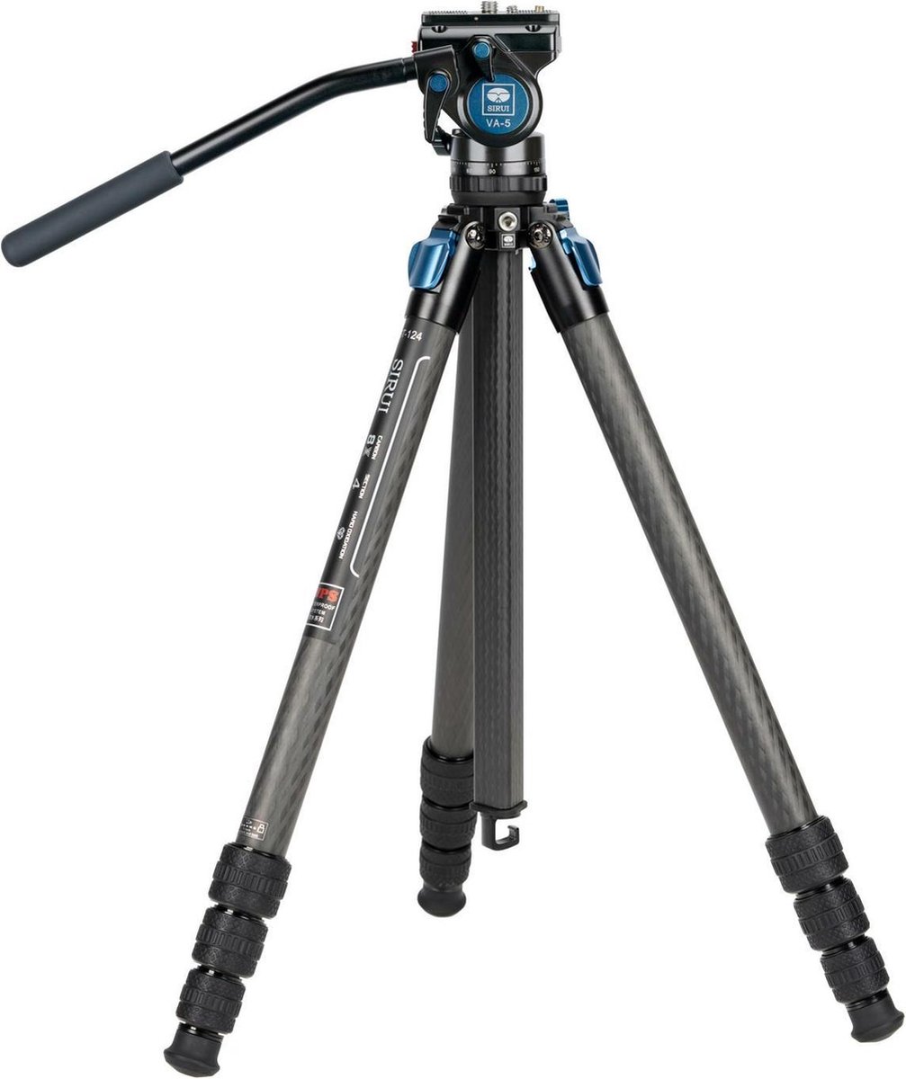 SIRUI Superb Traveller 124 Carbon-Stativ mit VA-5 Fluid-Kugelkopf