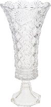 Gerimport Bloemenvaas 15,5 X 33,8 Cm Glas Transparant