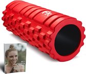 FFEXS Foam Roller - Therapie & Massage voor rug benen kuiten billen dijen - Perfecte zelfmassage voor sport fitness hardlopen - 34cm x 14cm Rood