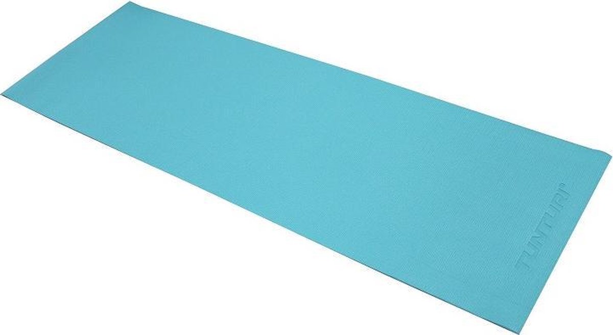 Tunturi PVC Yogamat - Fitnessmat 4mm dik - Turquoise