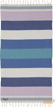 Fouta Eivissa - XL hamamdoek - paars gestreept