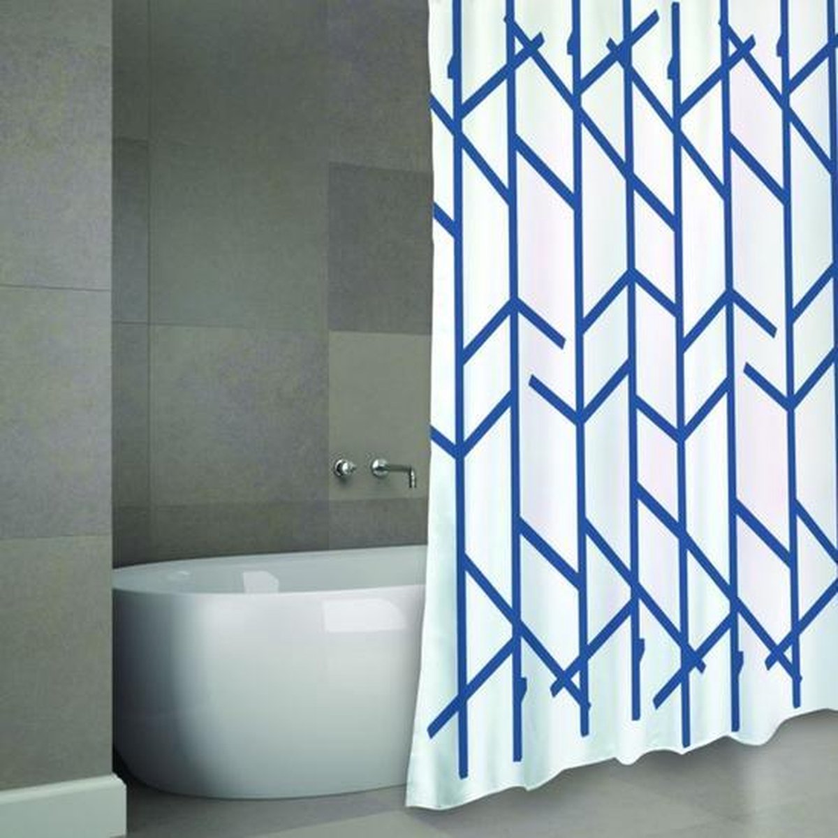 MSV Douchegordijn Polyester – Waterdicht en Schimmelwerend Douchegordijn met Antibacteriële Coating – 180x200 cm