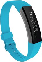 By Qubix Geschikt voor Fitbit Alta HR siliconen bandje met gesp - Maat: Large - Zee Blauw Smartwatchbandje bandje Armband Polsband Strap Band