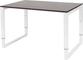 Verstelbaar Bureau - Domino Plus 120x80 logan - wit frame