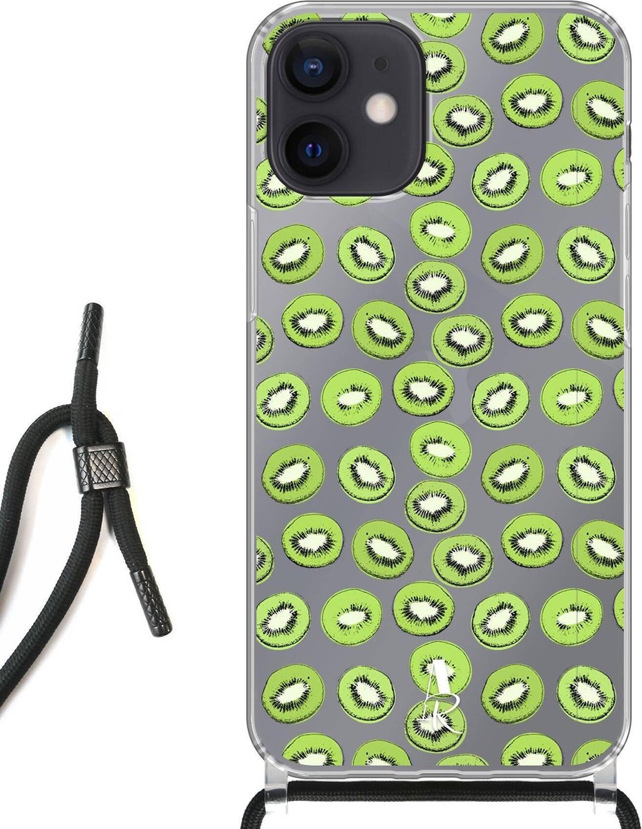 iPhone 12 Mini hoesje met koord - Kiwi's