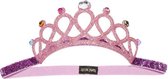 Prinses - Kroon met diamantjes - Paars - Frozen - Rapunzel - Doornroosje - Elsa - Anna - Prinsessenjurk - Verkleedkleding
