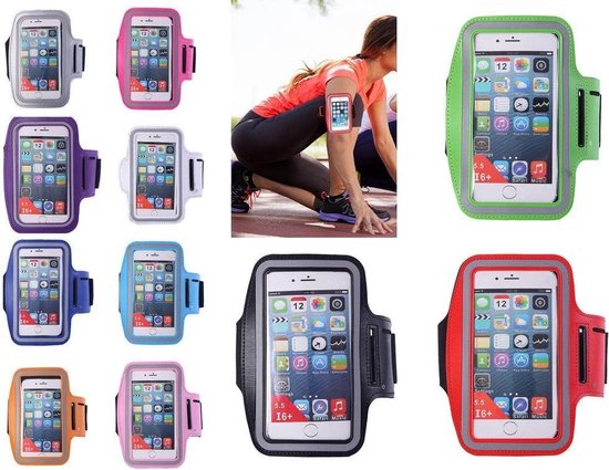 Téléphone à brassard en cours d'exécution | Convient pour Oppo A72| Bracelet de course | Ceinture de course de Sport | Support de téléphone en cours d'exécution | Gris