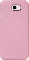 - ADEL Siliconen Back Cover Softcase Hoesje Geschikt voor Samsung Galaxy J4 Plus - Roze