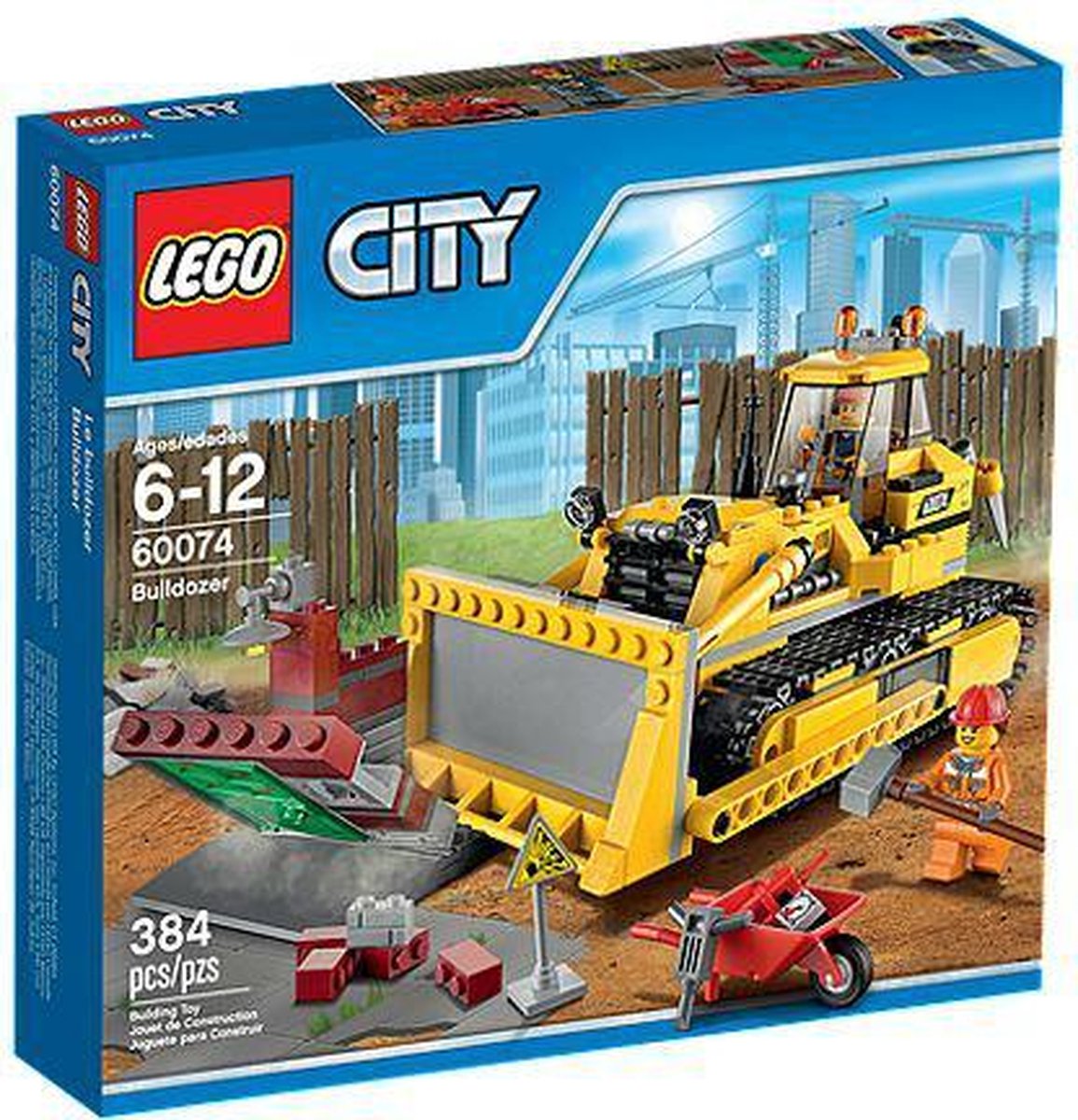 Reisbureau Papa gemakkelijk te kwetsen LEGO City Bulldozer - 60074 | bol.com