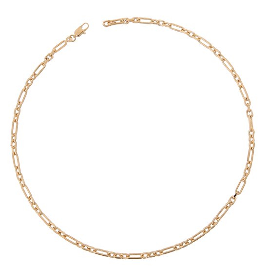 Orphelia Catenina Con Pendente Donna, Placcata Oro, 42 Cm, Eleganza Classica