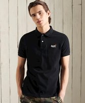 Superdry Heren Klassiek piqué poloshirt van biologisch katoen