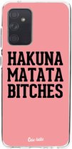 Casetastic Samsung Galaxy A52 (2021) 5G / Galaxy A52 (2021) 4G Hoesje - Softcover Hoesje met Design - Hakuna Matata Bitches Print