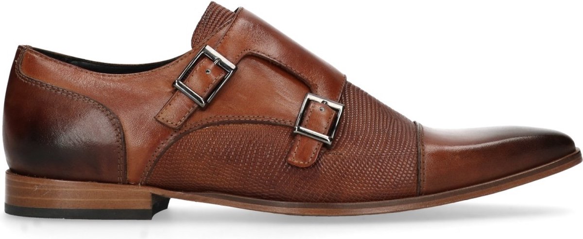 Black label - Heren - Bruine leren gespschoenen - Maat 41