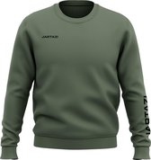 Jartazi Sweater Premium Crewneck Katoen/polyester Kaki Maat S