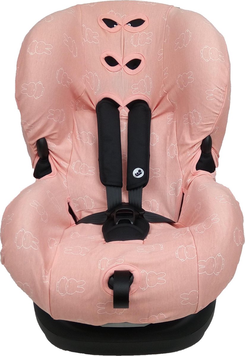 Nijntje - Autostoelhoes 1+ - Interlock - Nijntje Smile - Dark Peach