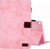 Voor Galaxy Tab A 8.0 (2019) / T290 Zakelijke Stijl Horizontale Flip Leren Case, met Houder & Kaartsleuf & Fotolijst & Slaap / Wekfunctie (Roze)