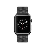 Roestvrij stalen horlogeband voor Apple Watch Series 3 & 2 & 1 38 mm (zwart)