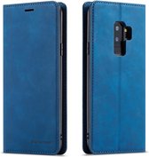 Voor Galaxy S9 Forwenw Dream Series Oil Edge Strong Magnetism Horizontal Flip Leather Case met houder & kaartsleuven & Wallet & Photo Frame (blauw)