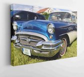 Pilsen, Czech Republic. July 25, 2020. Meeting of American cars and veterans. Clasic old american cars. - Modern Art Canvas - Horitonzal - 1835539828 - 80*60 Horizontal