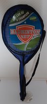 Mega Creative - Badminton Rackets met hoes - 2 stuks - Metaal - 66 cm. - Badmintonrackets - Zomerspeelgoed - Campingspel - Campingspeelgoed
