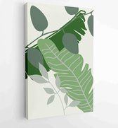 Abstract art nature background vector. Modern shape line art wallpaper 3 - Moderne schilderijen – Vertical – 1934329664 - 40-30 Vertical