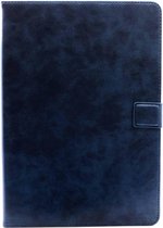 RV Leren Boekmodel Hoes iPad 2 / 3 / 4 - 9.7 inch - Donkerblauw