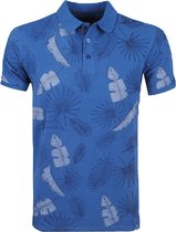 Refusion - Heren Polo - Tropical Design - Navy